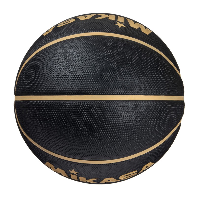 Mikasa BB702B-BKGL-EC Basketball, Size 7, Rubber, Black/Gold, Recommended Internal Pressure