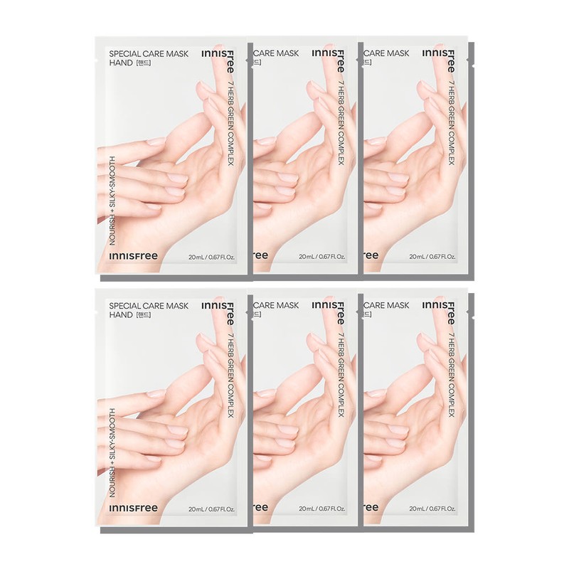 Innisfree Special Care Mask [Hand] 20mL 6 sheets / 이니스프리