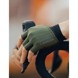 LAMEDA Cycling Gloves Men Women Summer Half Finger Thin Road Bike MTB Gloves Breathable Non-Slip Cycling Gloves Short for Cycling Green M