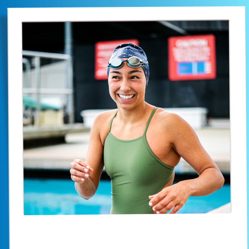 Sporti Molecule Silicone Swim Cap - Pink/Black