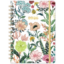 2026 Planner – Weekly ＆ Monthly Planner 2026, Jan. 2026 – Dec. 2026, 6.4" x 8.5" with Tabs, Flexible Hardcover, Thick Paper, Strong Twin-Wire Binding, Back Pocket, Inspirational Quotes ＆ Notes