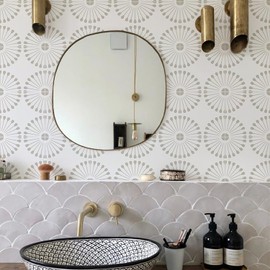 CIAODEKO Flower Tiles Tile Stickers Matte Texture Home Sticker Vintage Waterproof Removable Wall Picture DIY Bathroom Kitchen Decoration