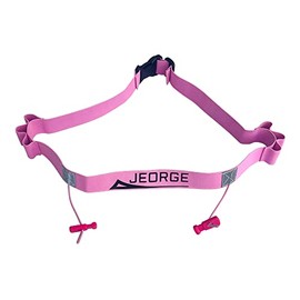 JEORGE Running, Triathlon, Marathon Number Belt (Pink) with 6 Energy Gel Loops.
