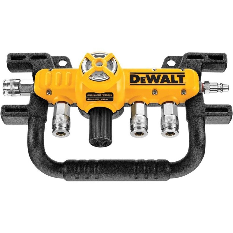 DEWALT D55040 Quadraport Air Line Splitter with Regulator