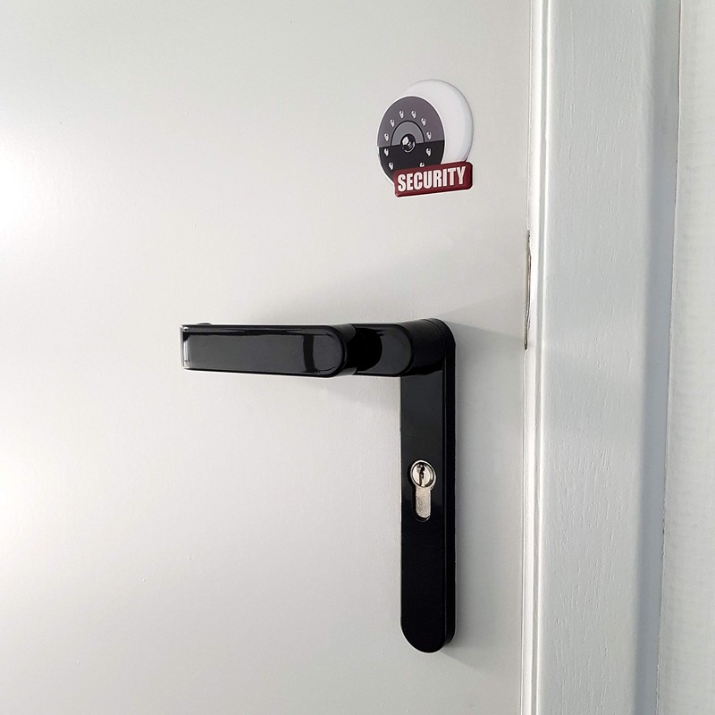 imaggge.com 3 Security Camera Stickers - Deterrent for Thieves -