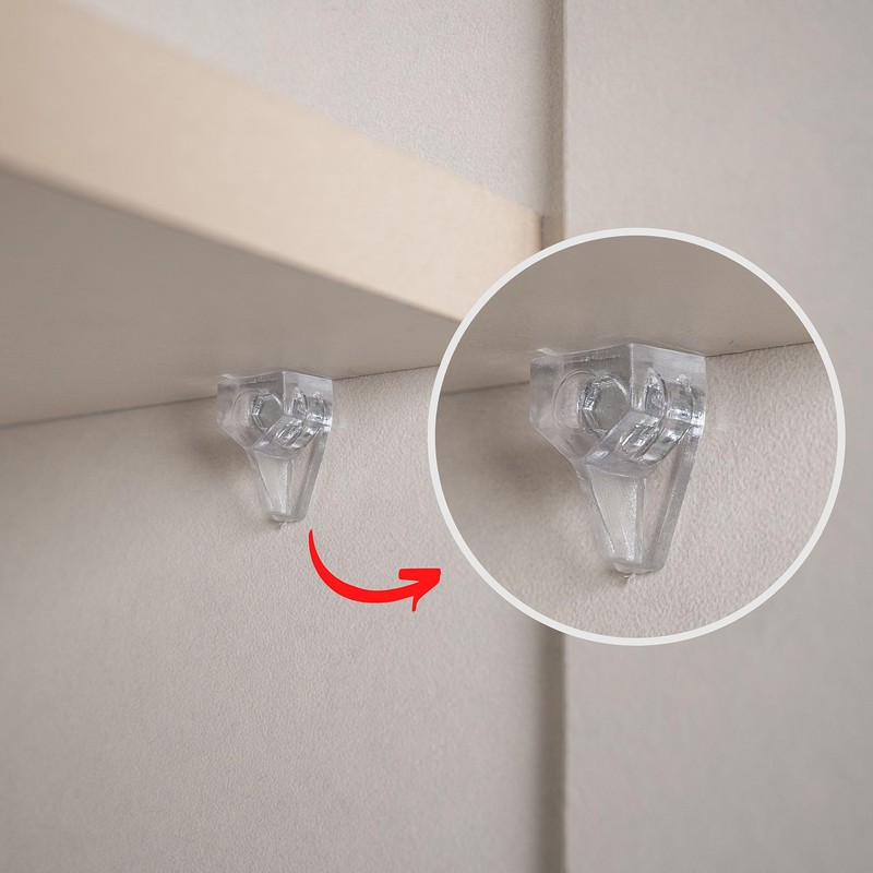 Shelf Brackets, Pack of 24, Shelf Supports for Diameter 5
