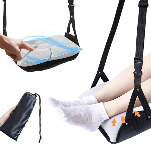 Portable Airplane Foot Rest,Foot Hammock for Flight,Leg Hammock for Flight