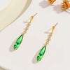 Sunttifen Austrian Crystal Drop Earrings Long Earrings Gold-Plated Silver Jewellery