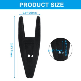 Hordion 60Pcs Velvet Hanger Clips, Non-Slip Velvet Clip Strong Finger Clip, Black Felt Hangers Clips for Thin Clothes Hangers
