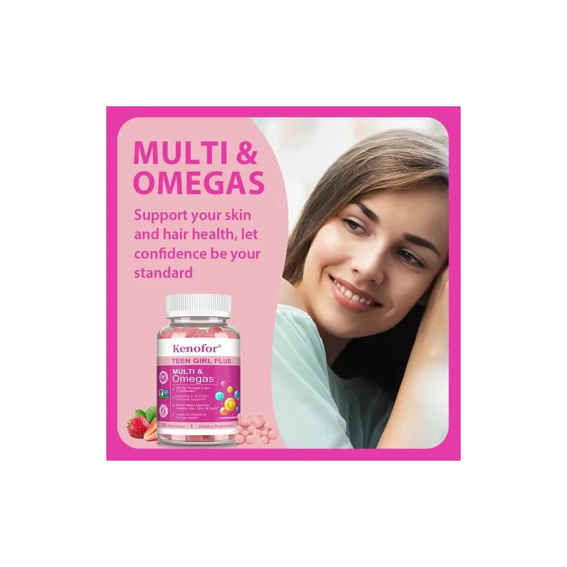 Gomitas Multivitamínicas Kenofor Omega-3 Para Adolescentes