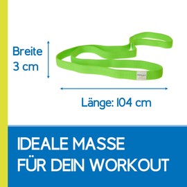 ARTZT vitality Theraband Super Band Textile | Fitness Band Made of Soft Fabric | Gymnastics Band for Training Strength, Back, Abdomen, Arms and Shoulders | Made in Germany Green | Lightweight 204 cm