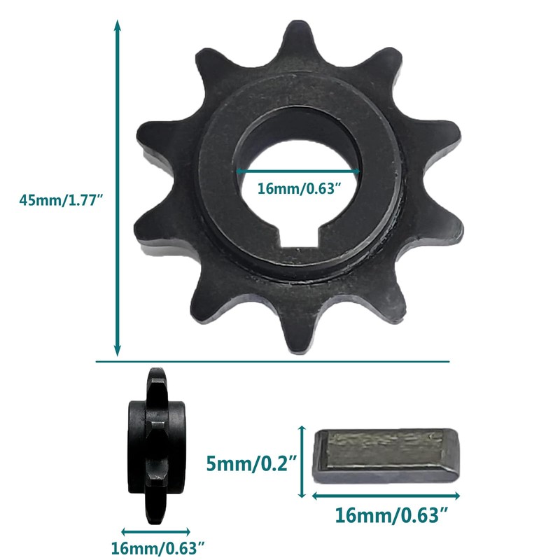 QYMOTO 40 41 420 Chain Sprocket 10 Tooth Sprocket 5/8''