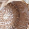 Hacbop Woven Flower Basket Rattan Storage Basket Flower Girl Hand