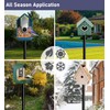 Ansionsol 105 Inch Smart Bird Feeder Pole with 5-Prong Base,