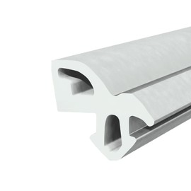 Seiletech.de Window Seal, S-1560, 5 m, Aluplast PVC Window Rubber Seal, Grey, Draught Excluder, Profile Seal, Rubber Seal, Sealing Tape, Plastic Window Seals