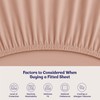 Oxford Homeware Peach Double Fitted Sheet -100% Brushed Microfibre 1800