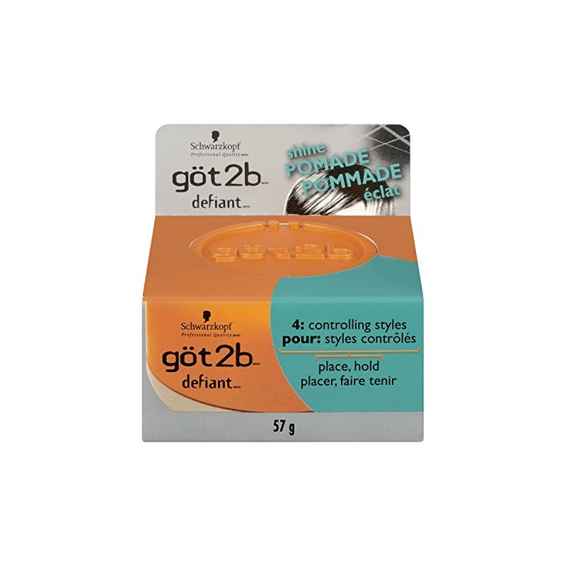 Got2b Defiant Define and Shine Pomade, 2-Ounce (Pack of 2)