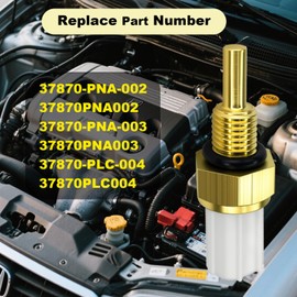 37870-PLC-004 Engine Coolant Temperature Sensor, Compatible with Honda Civic Element Pilot Ridgeline Accord S2000 Odyssey Acura CR-V RL TSX RSX TL MDX, 37870-PNA-003 158-0811