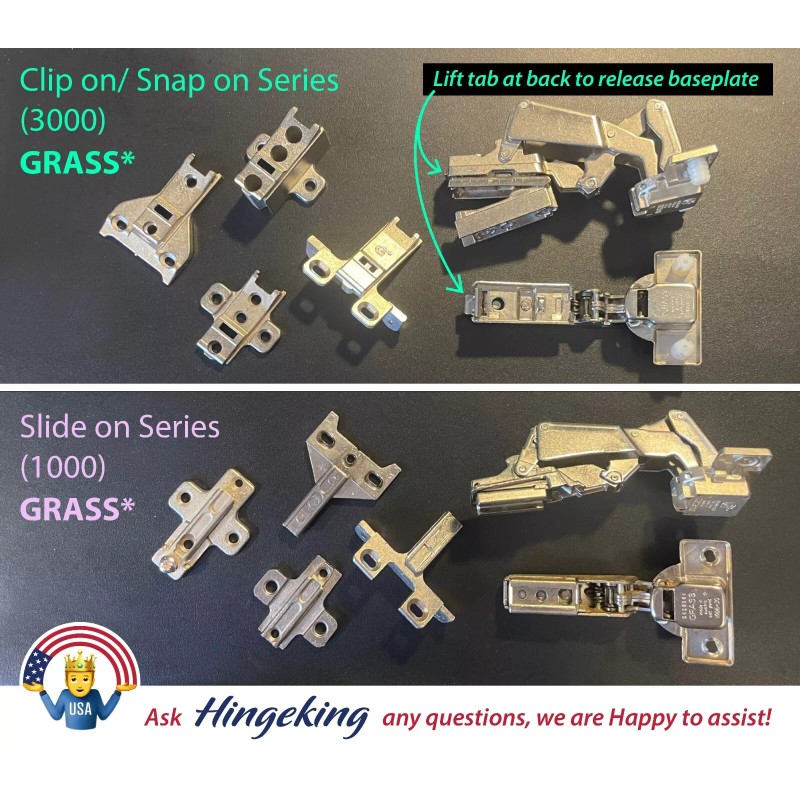 GRASS 0300-301 Face Frame Plate w/ Screws for Mounting Base