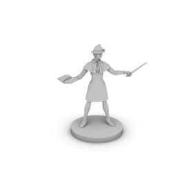 Human Female Wizard Elegant Tabletop DND Gaming Miniature