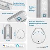 Homematic IP Smart Home Radiator Thermostat – Evo, Silver, Digital,
