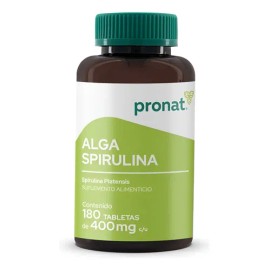Suplemento Alga Spirulina (180 Tabletas) - Pronat                                                                                                     