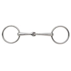 Shires Jointed Mouth Snaffle Bit Stainless Steel 6, S/Steel