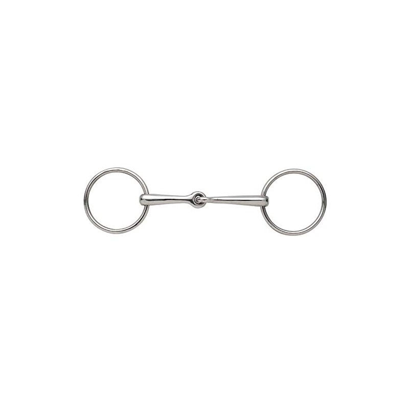 Shires Jointed Mouth Snaffle Bit Stainless Steel 6, S/Steel