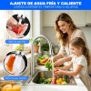 Grifo Mezclador De Cocina Monomando Extraíble De Acero Inox
