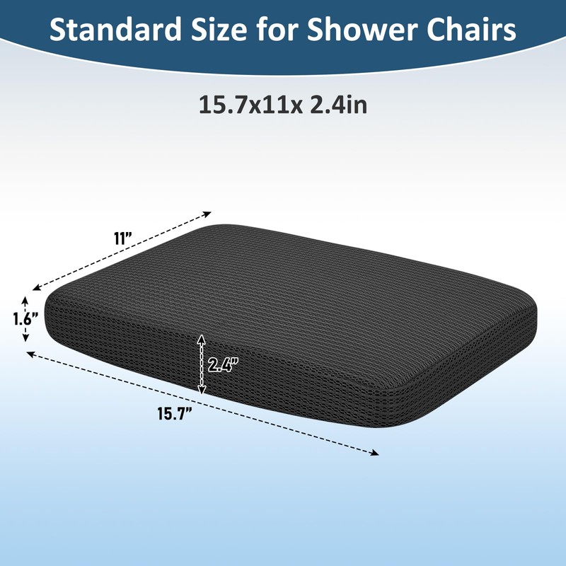 Shower Seat Cushion for Transfer Bench for Bathtub Shower Seats