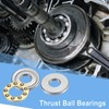 sourcing map 8pcs F4-10M Thrust Ball Bearings, 4mm x 10mm