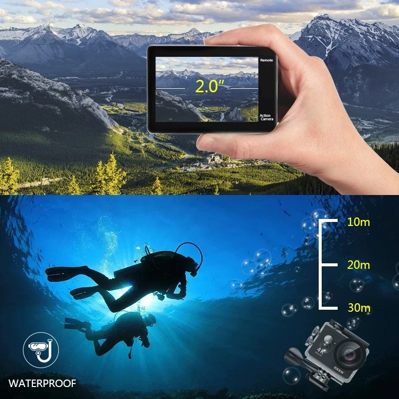Unbranded Original EKEN H9R Action Camera UHD 4K / 30fps
