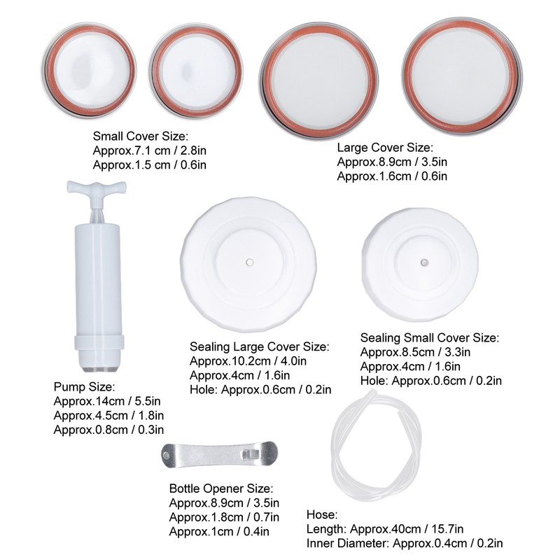 Mason Jar Vacuum Sealer Kit Jar Vacuum Sealing Accessory with