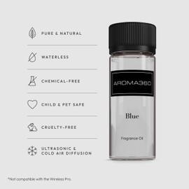 Aroma360 Fragrance Diffuser Oil - Fragrance Oil Inspired by Blue Parfum - Scents Include Amber, Santal, Iris & Oud Wood - 50mL/1.7 fl oz
