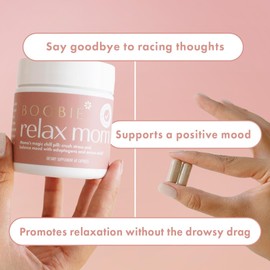 Boobie Brands Boobie Relax Mom, Stress Support Supplement | Lactation Approved | Mood and Energy Support with Ashwagandha & L-Theanine, 60 Capsules