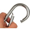 Large Carabiner Clip,5-1/2 Inch Heavy Duty Stainless Steel Spring Snap