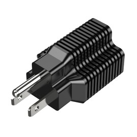 15 Amp Household AC Plug to 20 Amp Adapter, Nema 5-15P to 5-15R/ 5-20R, 5-15P to 6-15R/6-20R, T-Blade 20 Amp to 15 Amp Plug Adapter Converter, 15A 125V to 20A 250V Outlet