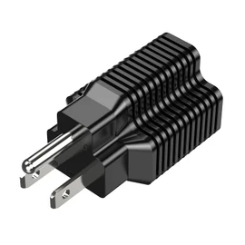15 Amp Household AC Plug to 20 Amp Adapter, Nema 5-15P to 5-15R/ 5-20R, 5-15P to 6-15R/6-20R, T-Blade 20 Amp to 15 Amp Plug Adapter Converter, 15A 125V to 20A 250V Outlet