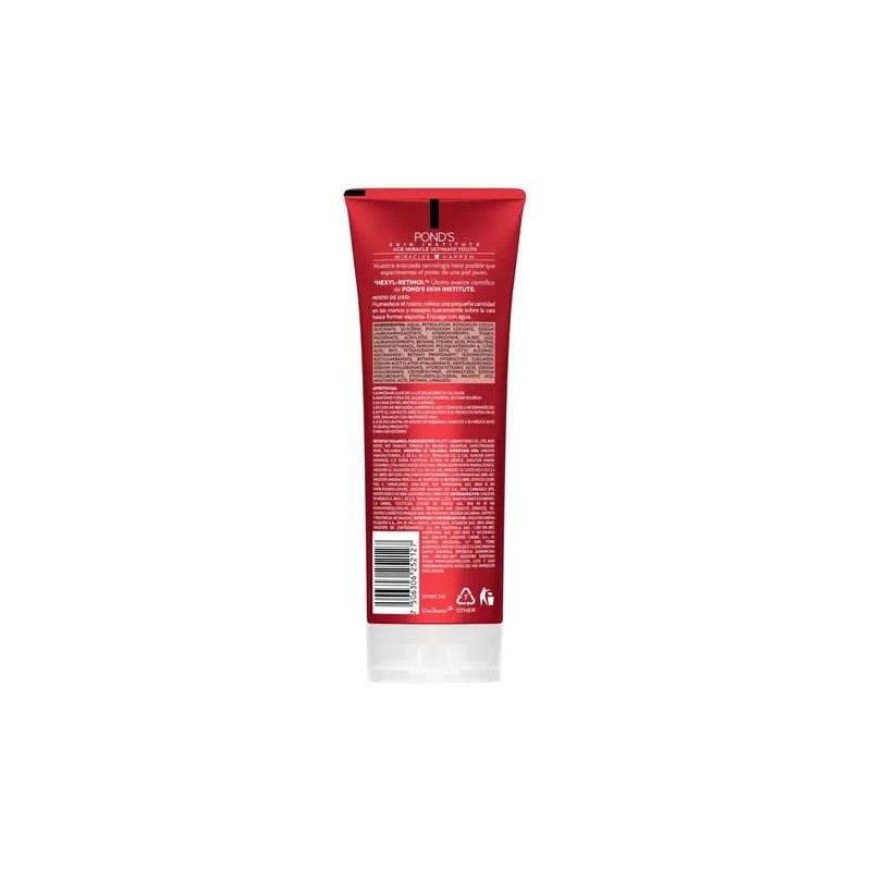 Pond's Age Miracle Limpiador Facial en Espuma con Hexyl-Retinol, 100g