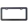 Creathome 201 Stainless Steel License Plate Frames with Matt Black