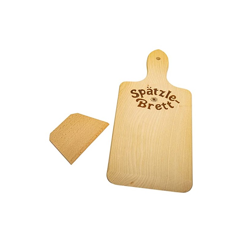 DEKOFANT Spaetzle Board with Scraper Wood 35.5 x 15 x