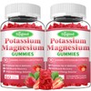 2 Pack Potassium Magnesium Gummies, High Absorption Magnesium Potassium Supplement