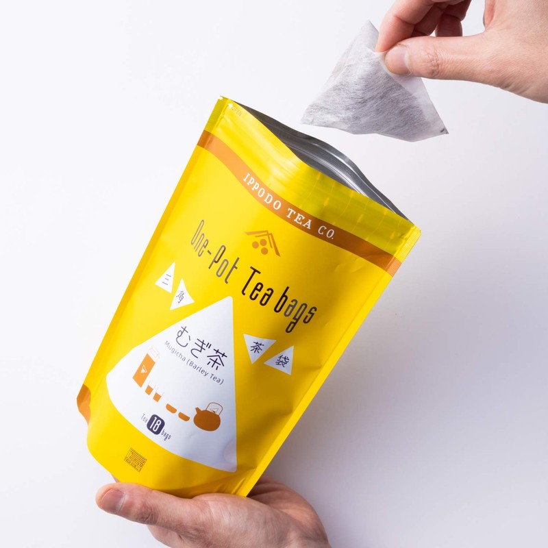 Ippodo Tea Sabo Triangle Tea Bag Mugi Tea 18 Bags