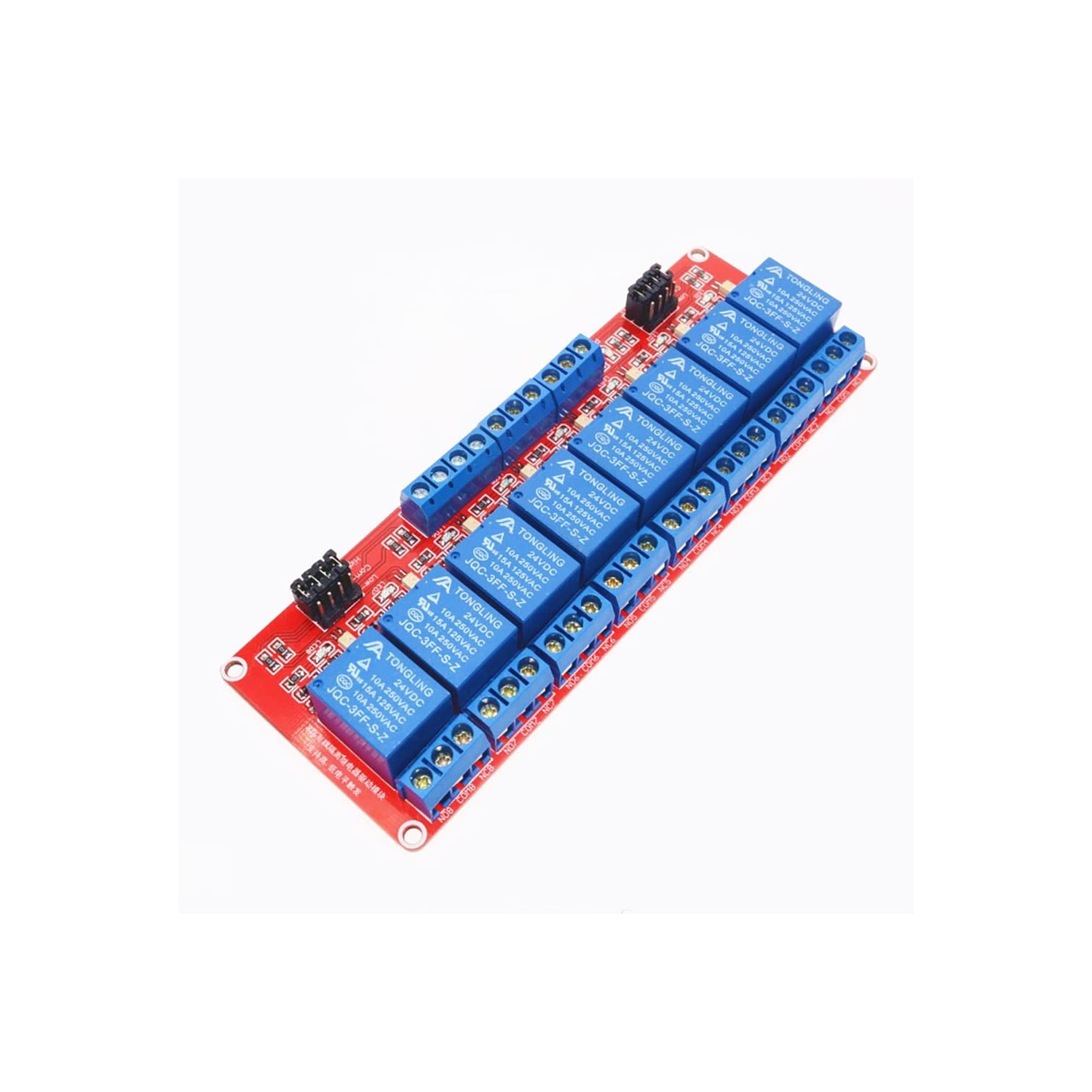 HiLetgo 24V 8 Channel Relay Module with OPTO-Isolated High and Low ...