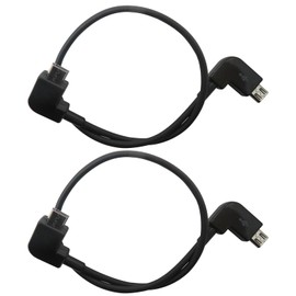 2025 Upgraded 2 Pack 30cm/11inch OTG Micro USB Cable for DJI Mavic Mini 1 RC Remote Controller to USB Android