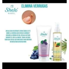 Disminuye Verrugas Crema De Uva + Spray Arbol De Té Sheló Na