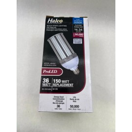 Halco 84307 NIB HID36/850/LED3 36W Corn Cob Lamp 120-277V 5K See Pics #A101