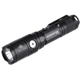 soonfire MX65 Tactical Flashlight 1060 Lumens Built-in a Fast Charging Rechargeable LED Handheld Flashlights 5 Brightness Waterproof Flashlight