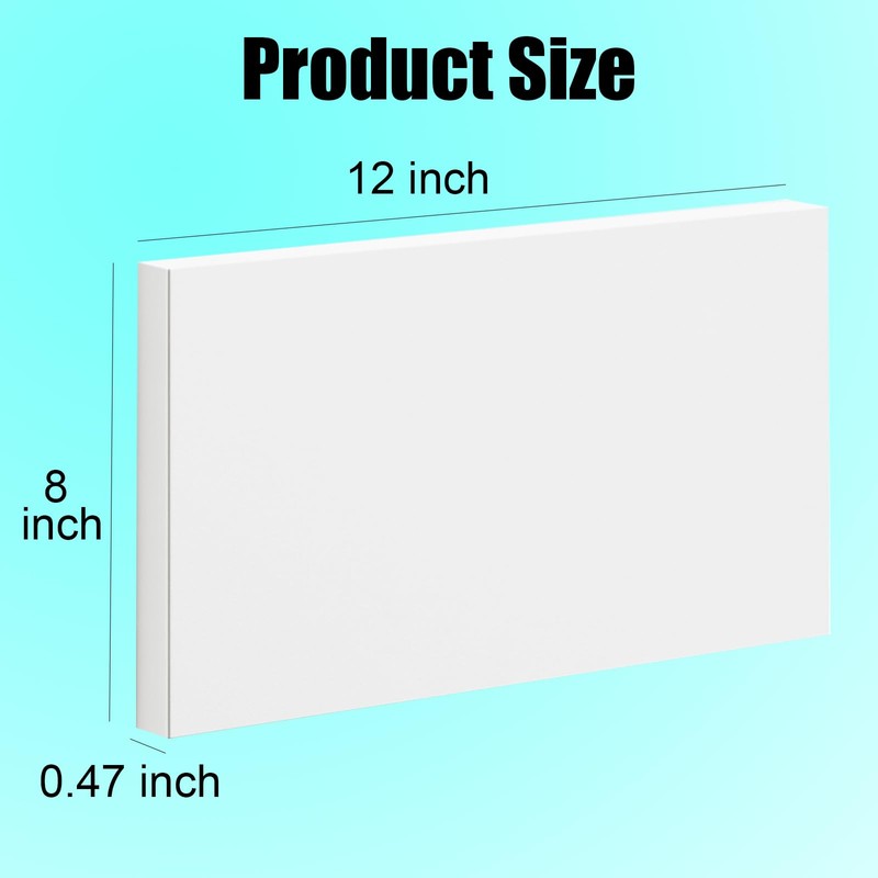 HDPE Sheet 1/2-2PCS 12" x 8" High Density Polyethylene Sheets
