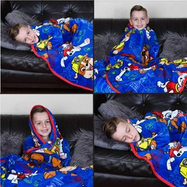 Franco Manta de Felpa súper Suave para niños, 62 x 90 Pulgadas, Patrulla Canina